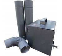 Set de fumage Foyer Tubes Coudes Fumoir Set Métal Noir 6637