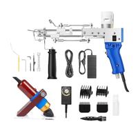 Set de fusils à tufter, tondeuse, machine à tufter les tapis, bleu 2en1, prise UE 220 V