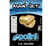 Set de gicleurs principaux Polini 5mm pour carburateur Dellorto 100-109