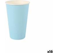 Set de gobelets algon carton jetable bleu 7 pièces 450 ml (16 pièces)