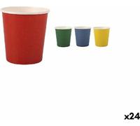 Set de gobelets algon carton multicolore jetable 20 pièces 120 ml (24 pièces)