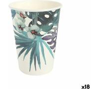 Set de gobelets jetables algon carton jetable tropical 8 pièces 330 ml (18 pièces)