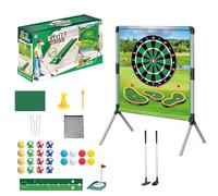 Set De Golf De Jardin,Jeux de Golf pour Adultes en Extérieur | Ensemble de Jeu Tapis de Putting Accessoires de Jouets Sportifs pour Entraînement Intérieur Extérieur Pelouse Jardin