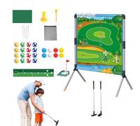 Set De Golf De Jardin, Set de Tapis d'Entraînement, Ensemble de Jeu Tapis de Putting Accessoires de Golf Jouets Sportifs pour Entraînement Intérieur Extérieur Pelouse Jardin