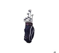 Wilson Profile Set de Clubs de Golf Complet, Spécialement Conçu pour Les Femmes Gauchères, Optimisé pour la Distance, Couleur : Marine/Or Rose/Argent, Taille : Standard