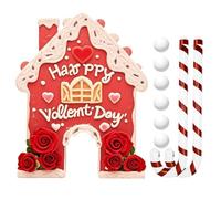 Set de golf Pan Di - Décoration du club de golf de San | Accessoire pour porte de golf de 35 cm, cadeau sur le thème des bonbons, décoration à thème romantique, cadeau pour couple, décembre