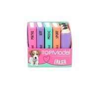 Set de gomas Con Forma de Mini lubros y lápices Top Model Depesche 12443