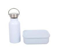 Set de Goûter pour Enfant : Bouteille et Boîte Bleue Pratiques et Élégantes