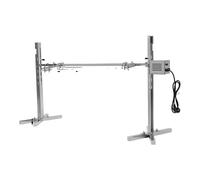 Set de gril électrique rotisserie, grande capacité de charge, hauteur réglable, cuisson sans effort , TEL QUE MONTRÉE