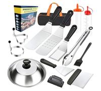 Set De Grill | Accessoires de Cuisson Résistants et Complets | Ensemble Portable pour Cuisine en Camping Jardin Brochettes Viandes Légumes