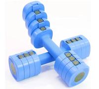 Set de haltères réglables 2 poids de 1 à 2,5 kg haltère 4 en 1 équipement de remise en forme à la maison entraînement
