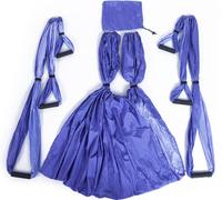 Set de hamacs de yoga Couverture Balançoire de yoga suspendue Tissu de yoga aérien Hamac pour le fitness Yoga anti-gravité Swing(Violet foncé+Violet clair)