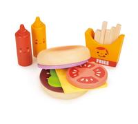 Set de hamburgers à emporter en bois ? Jeu de dînette pour enfants multicolor TU