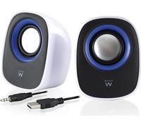 Set de haut-parleurs stéréo 2.0 d'Eminent pour PC et ordinateur portable, alimenté par USB