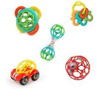 Bright Starts – Set de hochets Oball et anneaux de dentition – 5 pièces – Sans BPA – 0-24 mois