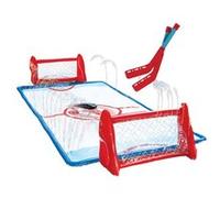 Set de Hockey sur genoux aquatique Wham-O Slip N Slide - 2 buts gonflables, 2 crosses, 1 palet pour pelouse et jardin multicolore