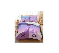 Set de housse de couette BT21 en polyester 240x220cm avec 2 taies d'oreiller 50*75cm #MK18004