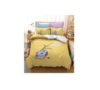 Set de housse de couette BT21 en polyester 240x220cm avec 2 taies d'oreiller 50*75cm #MK18007