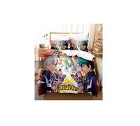 Set de housse de couette My Hero Academia en polyester 140x200cm avec 2 taies d'oreiller 50*75cm #MK21042