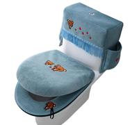 Set de housse de siège de toilettes 3 Pièces de Tapis Universels à