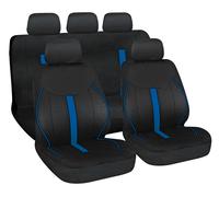 Set De Housses Coordonnées Noir Bleu 2 Antérieures 2 Postérieures