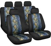 Set de housses de siège auto reptile en polyester avec rembourrage en éponge anthracite