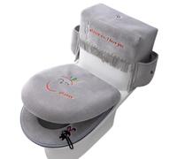 Set de housses pour WC 3 tapis antidérapants doux et confortables