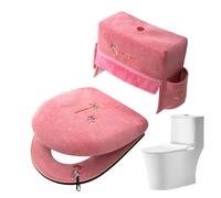 Set de housses pour WC Lot 3 tapis doux confortables universels à fermeture