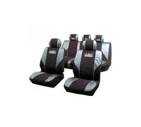 Lot de 5 housses avant arrière 2/3 1/3 et appuie tête - WRC - universelles - Fixation simple -Compatible Airbag