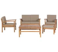 Set De Jardin Bois D'acacia Certifié Fsc® Bois Clair Manila Bois clair