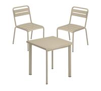 Set de jardin table 70x70cm + 2 chaises de jardin Star
