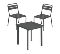 Set de jardin table 70x70cm + 2 chaises de jardin Star
