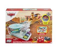 Pixar Disney Pixar Cars coffret Radiator Springs Hors de Contrôle pour mini voitures, mini-véhicules Pitty et Flash McQueen inclus, jouet pour enfant, GTK92