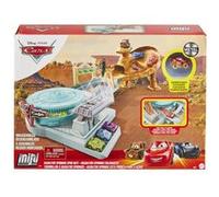 Pixar Disney Pixar Cars coffret Radiator Springs Hors de Contrôle pour mini voitures, mini-véhicules Pitty et Flash McQueen inclus, jouet pour enfant, GTK92