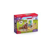 Set de jeu Coffre à chevaux Schleich Horse Club Hannah et Cayenne 42710 Boîte Multicolore