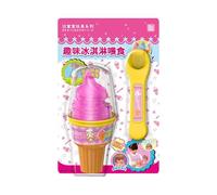 Set De Jeu D Imitation Alimentaire,Activité D Apprentissage Précoce | Set d'alimentation Glace pour Jeu d'Imitation - pour Tout-Petits Rassemblement Pique-Nique Salon Fête