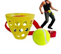 Set de Jeu de Balle à Balancer - Activités Familiales De Fête ES Et Secouantes | Attrape-Balle dans Un gobelet,pour Réunions Mariage Plage Jardin Anniversaire Aire Récréative Extérieur Entraînement
