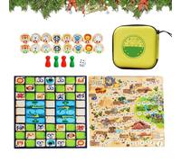Set de jeu de société - 12.99x12.99 pouces Interactive Family Night Toy for Kids Play, voyagez avec une fonction éducative, divertissement portable pour les écoles à domicile Route Trip Vacation Airpl