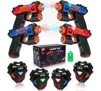Set de jeu laser tag, activité de groupe passionnante, expérience de tir réaliste, pack de 4 un set