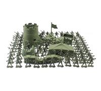 Set de Jeu Militaire, 100 Pièces Armée Militaire Jouet, Figurine Soldats et Accessoires de Combat, Jeux de Simulation de Guerre Figurine d'action pour Enfant Adultes