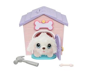 Set de Jeu Peluche et Niche. Révélation Surprise ! Construis la Niche de Ton Chiot et Donne-Lui Un nom : Un Chiot apparaît ! Quel Chiot Vas-tu découvrir ? Niche DIY Facile. À partir de 5 Ans.
