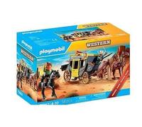 Set de jeu PLAYMOBIL 71862 Attaque de diligence Far West 58 pièces Jaune et bleu foncé