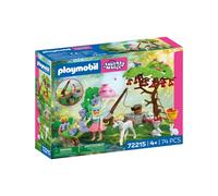 Set de jeu Playmobil Fantasy Magic 72215 Jardin de fées enchanté avec licorne bébé Blanc - 17 pièces