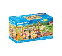 Set de jeu Playmobil myLife Découverte des animaux à la ferme 63 pièces 3 figurines Multicolore