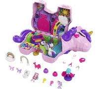 Set de jeu Polly Pocket Licorne Party, poupée Polly et Lila et 25+ surprises