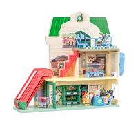 Set de Jeu Supermarché de Bluey, avec 3 étages et des Figurines Bluey et Bingo Exclusives, Un Escalator Qui Fonctionne, 24 Sons et Plus de 15 Accessoires de Jeu Dont Un interphone, 40 cm de Haut