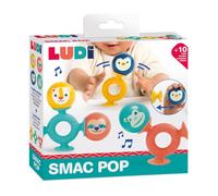 Set de jouets à ventouse LUDI Smac Pop JB-30138 balles sonores 4 pièces Multicolore