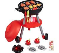 Set de jouets de cuisine BBQ Grill pour enfants - Set de 28 pièces avec bruits de fumée et lumières - Jouets de barbecue interactifs pour enfants