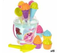 Set de jouets de plage Colorbaby polypropylène (15 pièces)