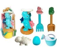 Set de jouets de sable, moulin, seau, moules de dinosaure